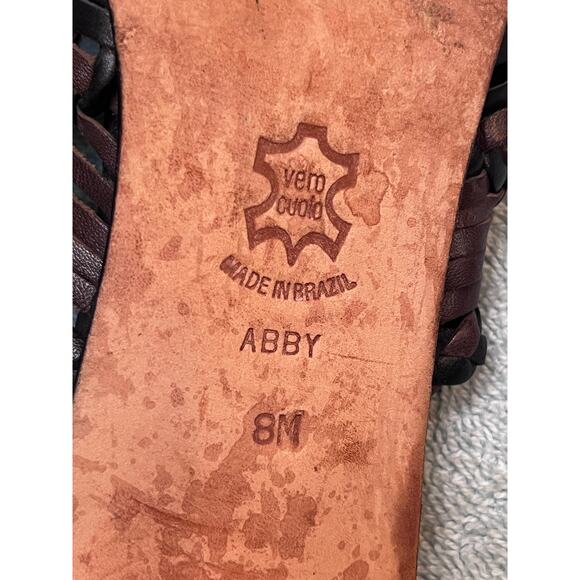 Brighton Women's Size 8M Black/Brown Abby Mules Leather Slip On Sandals - Picture 3 of 9